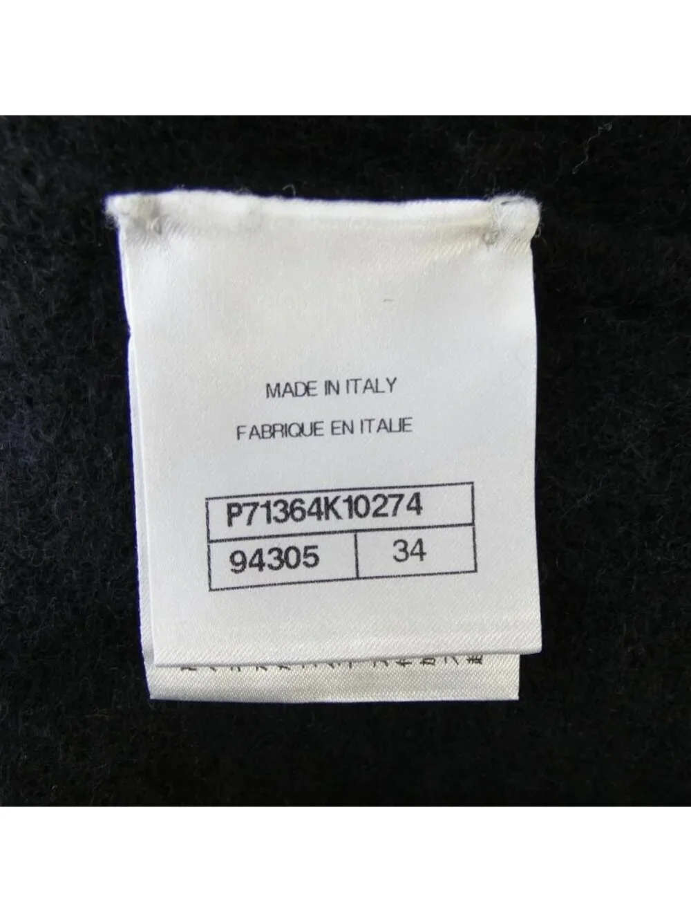 Chanel Collarless Jacket Black